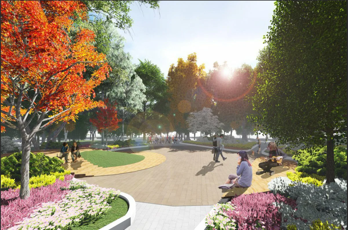 Эффектные кустарники для осеннего городского озеленения