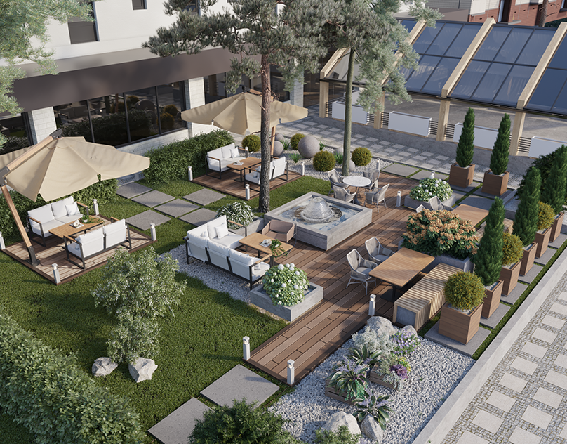 Благоустройство и озеленение ресторанов и кафе