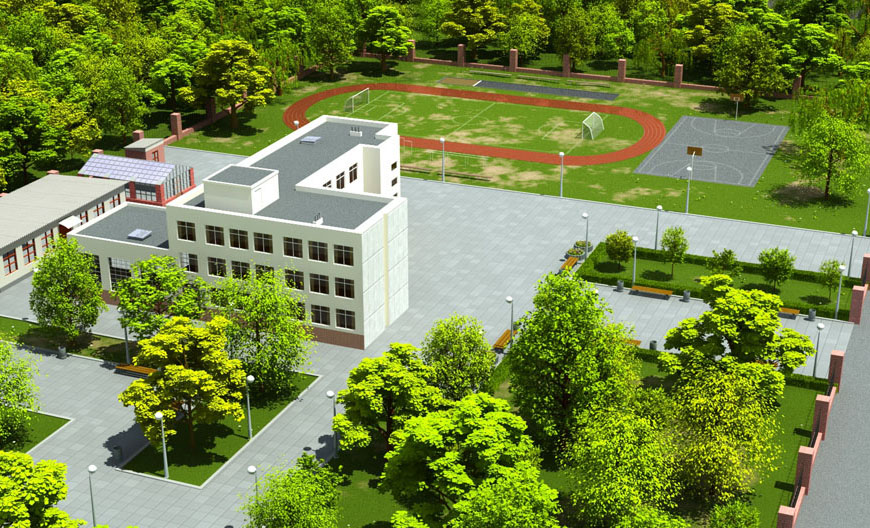 Озеленение территорий школ